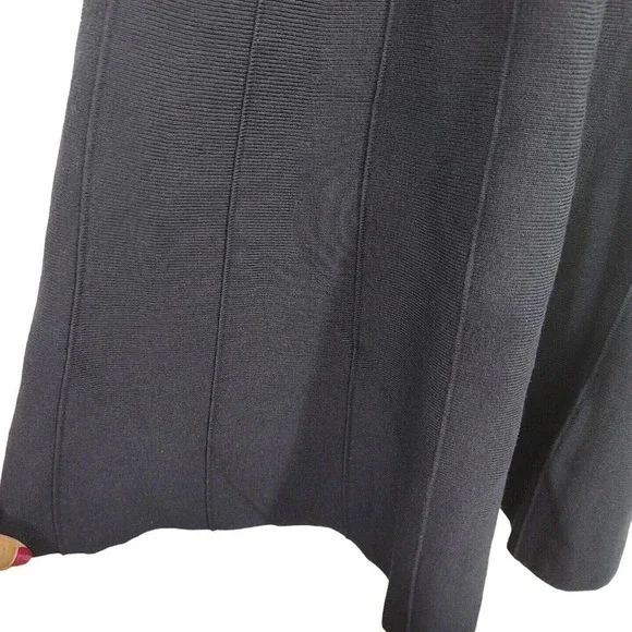 Talbots Blue Fit And Flare Knit Dress Women Size LP Work Casual Short Sleeve - Picture 3 of 6